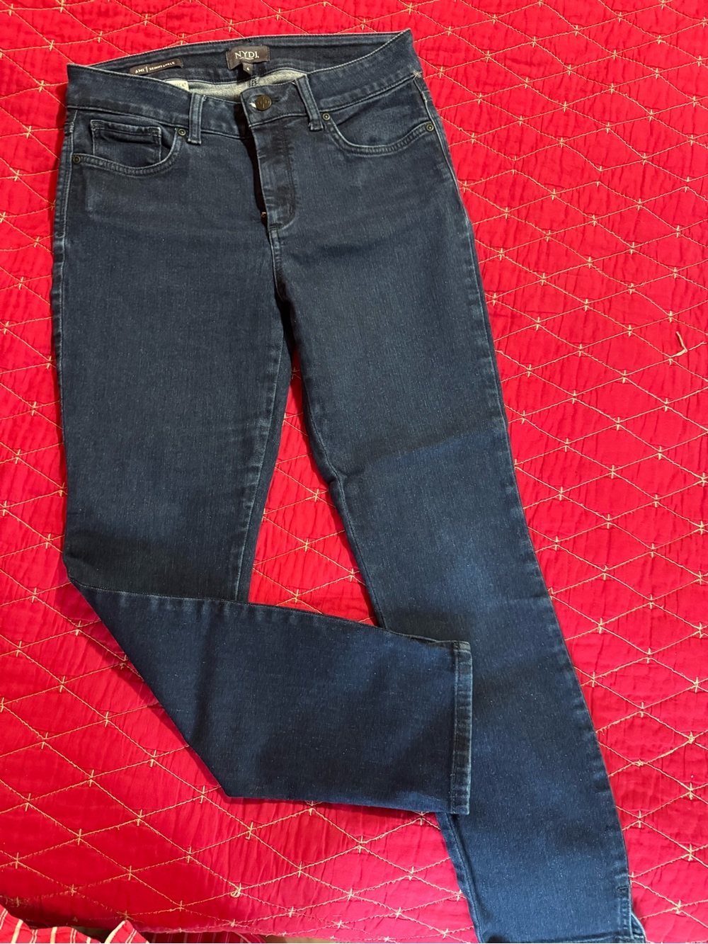 NYDJ Dark Indigo Skinny Jeans
